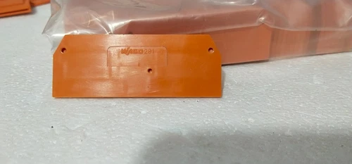 Wago 10Pcs 281-329 End Intermediate Plate 2.5 mm Thick Orange Terminal