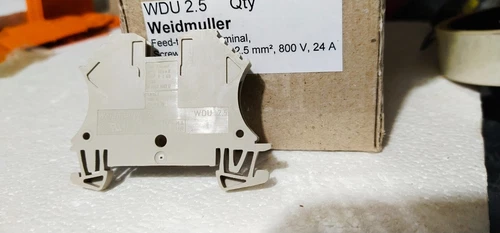 Weidmuller WDU 2.5 Feed through terminal Screw connection 2.5 mm² 800V 24A Beige - Image 2