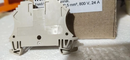 Weidmuller WDU 2.5 Feed through terminal Screw connection 2.5 mm² 800V 24A Beige - Image 3
