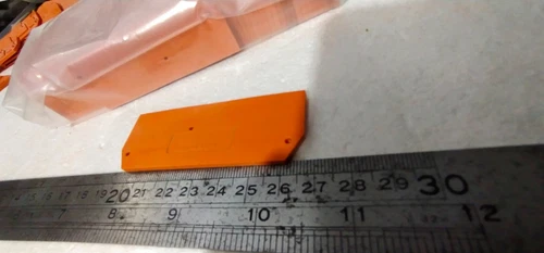 Wago 10Pcs 281-329 End Intermediate Plate 2.5 mm Thick Orange Terminal - Image 5