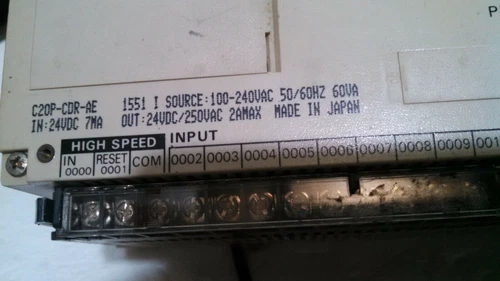 OMRON C60P C60H C40P C20P PLC DCS Controller Transmitter Transducer power on
