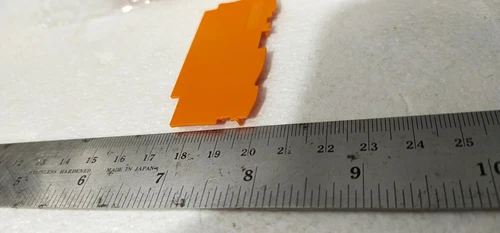 Wago 2004-1392 End Intermediate Plate 1 mm Thick Orange Terminal Transducer