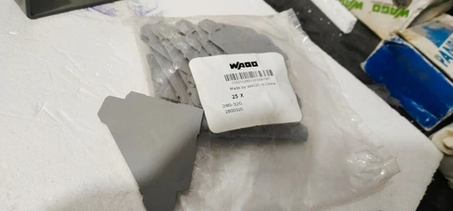 Wago 280-320 End Intermediate plate 1mm Quadruple Deck Terminal Blocks Rail Gray