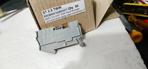 Phoenix Contact ST2.5 TWIN Feedthrough Terminal Block Rail Mounting 800V 2.5 mm²