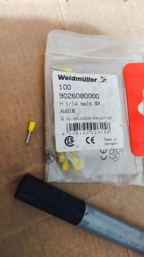 Weidmüller 9026080000 Wire End Ferrule 1 mm² Terminal Connector Transduce PLC