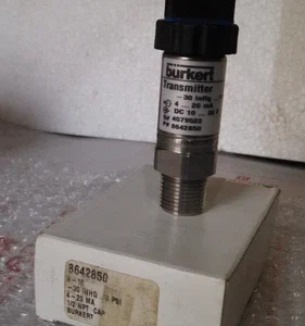 Burkert S-10 Vacuum 4-20 mA Pressure Transducer Transmitter Sensor Controller