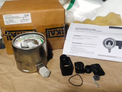 Wika 233.52.100 Density Monitor Alarm Gauge Liquid Fil -0.1/+0.9 MPA Transmitter