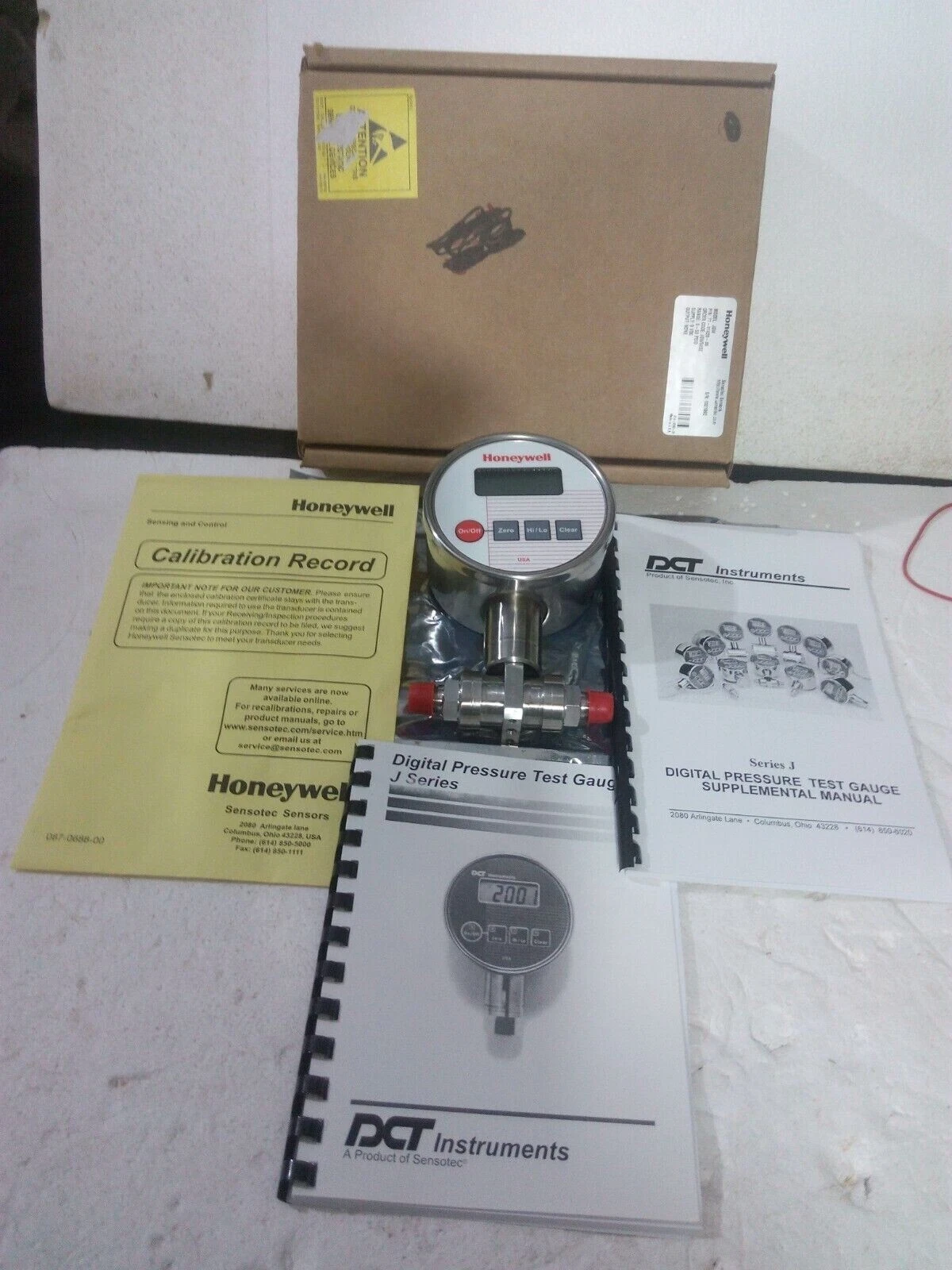 Honeywell JGW50DZ 50PSI D/P Digital Pressure Test Gauge Transmitter Controller