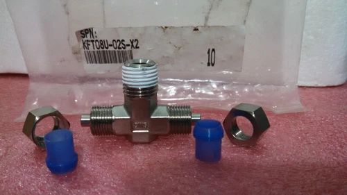 SMC SS Fitting KFT08U KFT12U Tee 8mm 12mm 1/4 Inch NPT Transmitter Controller