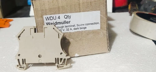 Weidmuller WDU4 Feed through terminal Screw connection 4 mm² 800V 32A Beige