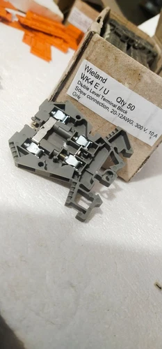 Wieland Grey WK 4 E / U Double Level Terminal Block 300 V 10A 20-12 AWG 4MM - Image 2