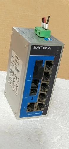 Moxa Ethernet switches EDS-208A-MM Controller Module PLC Transmitter Transducer