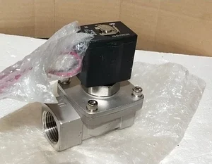 SMC VXZ2360J 2 Port 1 Inch 24VDC SS Solenoid Media Valve Transducer Transmitter