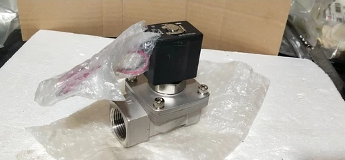 SMC VXZ2360J 2 Port 1 Inch 24VDC SS Solenoid Media Valve Transducer Transmitter