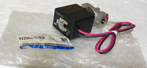 SMC VX2130J-01-5G 2 Port 1/8 Inch 24VDC SS Solenoid Valve Transducer Transmitter