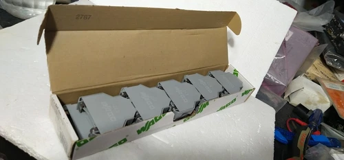 Wago 249-197 Connector Screw less End Stop DIN Rail Terminal Blocks Transmitter