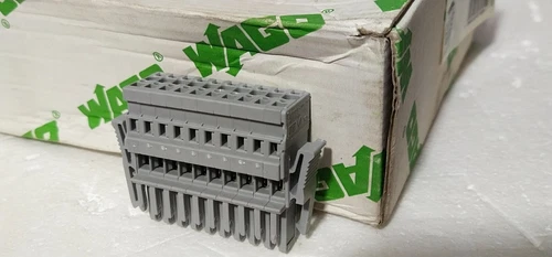 Wago 769-110/021-000 Female Socket Plug Terminal Block 10Pole 32A 500V 4mm² Gray