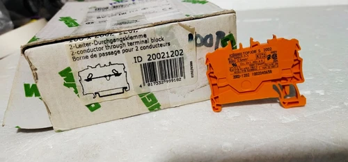 Wago 2002-1202 2Position Feed Through Terminal Block 20A 800V 2.5mm² Transducer