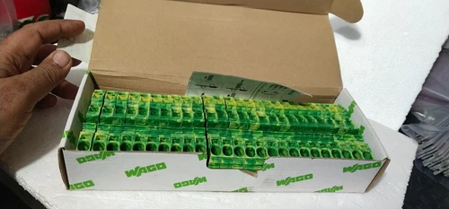 Wago 2010-1307 3 Conductor Earth Groud Through Terminal Block 6-14 AWG