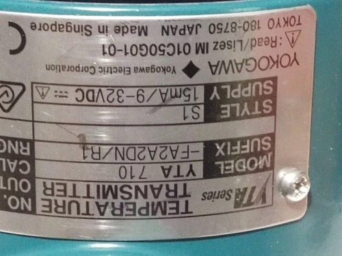 Yokogawa YTA710 Foundation Fieldbus Temperature Transmitter Double Sensor Meter - Image 13