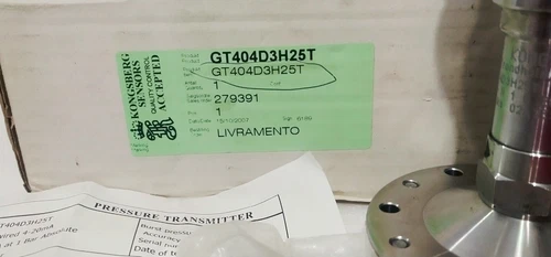 Kongsberg GT404 Maritime Hart 4-20mA 25 bar Teflon Sensor Pressure Transmitter - Image 2