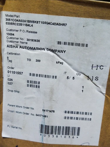Rosemount 3051CG4A Hart 4-20mA -14 TO 300PSI Smart Pressure Transmitter Meter - Image 21