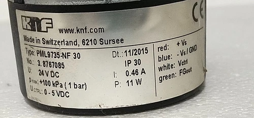 KNF PML9735 NF30 Diaphragm Liquid Pump 24VDC Controller Transmitter Transducer - Image 4