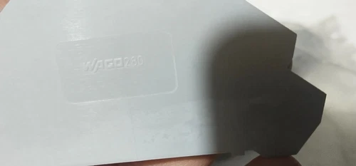 Wago 280-320 Connector End Plate 1mm For DIN Rail Terminal Blocks Gray - Image 4