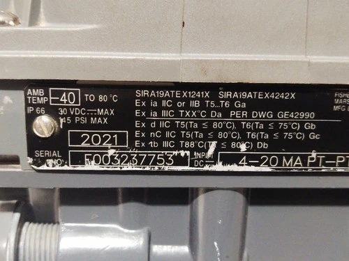 Fisher DVC6200 Hart 4-20mA Digital Valve Controller Positioner Meter Transmitter - Image 5