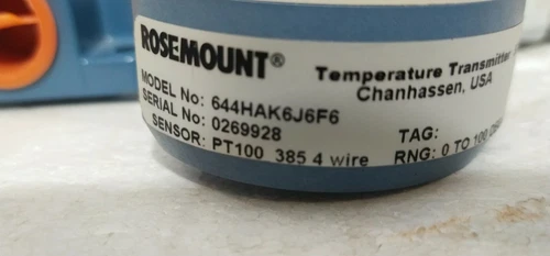 Rosemount 644HA Hart 4-20mA Temperature Transmitter transducer 2 sensor T Well - Image 5