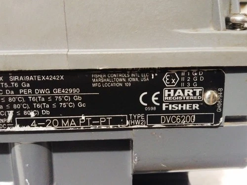 Fisher DVC6200 Hart 4-20mA Digital Valve Controller Positioner Meter Transmitter - Image 6