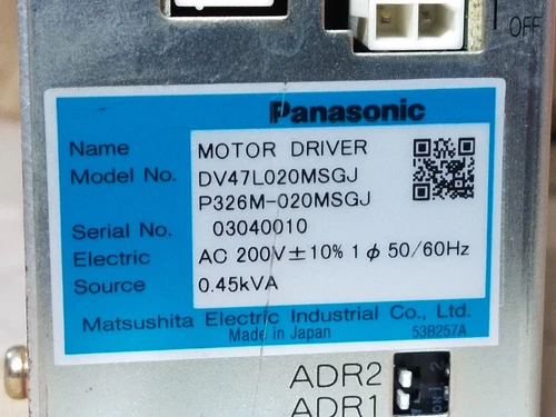 Matsushita Panasonic Panadac P326M-020 Motor Drive AC200V Transmitter Transducer - Image 5