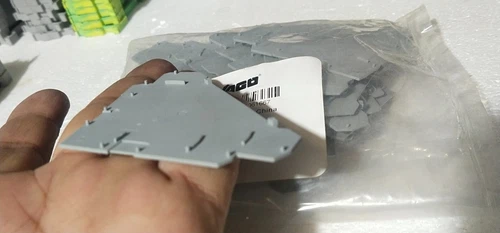 Wago 280-320 Connector End Plate 1mm For DIN Rail Terminal Blocks Gray - Image 6
