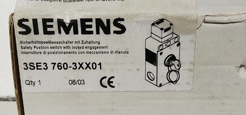 Siemens 3SE3 760 Safety Position Switch 24VD Lock Actuator Controller Transducer - Image 7