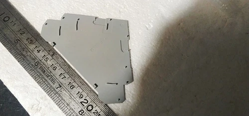 Wago 280-320 Connector End Plate 1mm For DIN Rail Terminal Blocks Gray - Image 7