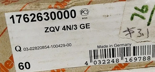 Weidmüller 1762630000 ZQV 4N/3 GE Jumper Flat 3Position Pins Terminal Transduce - Image 9