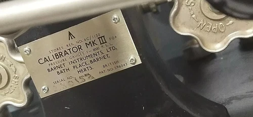 Barnet MK3 Dead Weight Calibrator Tester 8000PSI 400 Pressure Gauge Transmitter - Image 9