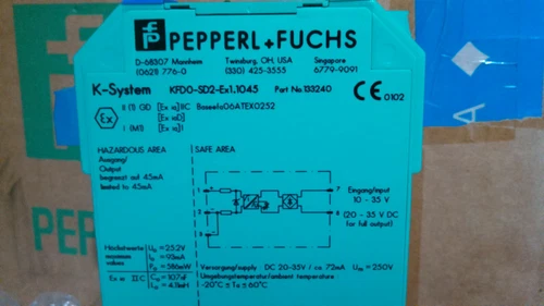 PEPPERL+FUCHS KFD0-SD2-Ex1.1045 Solenoid LED Driver K-System Transducer