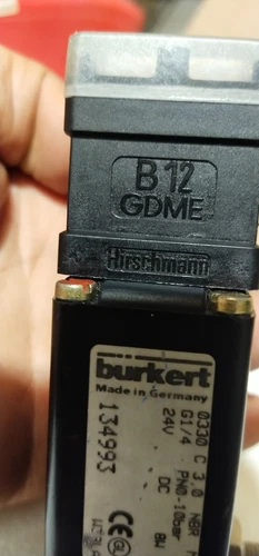 Burkert Solenoid Valve 0330 C 3.0 24VDC G 1/4 10Bar Transducer Transmitter