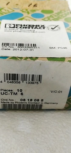 Phoenix Contact UC-TM 6 Marker Terminal Block 10 Sheet Transducer Controller NEW