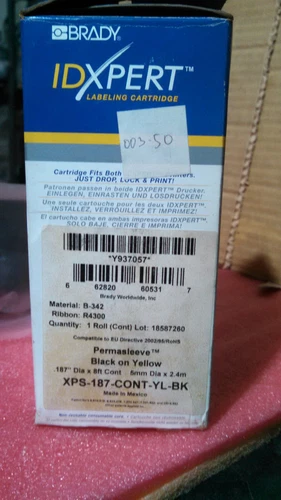 Brady XPS-187-CONT-YL-BK XPS-250 Labeling Cartridge Transmitter Transducer