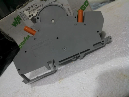 Wago Terminal Block 282-870 3 Conductor Disconnect Test Rail PLC DCS Transducer