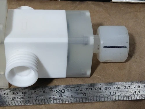 Kurabo Final Lock X-FV402 12 Hand Valve 1/2 inch PFA Transducer Transmitter