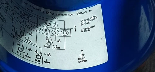 Ginice GQ-004-1122 Tor 4kgf 95-245V Electric Actuator Rotary 1/4 Turn Controller