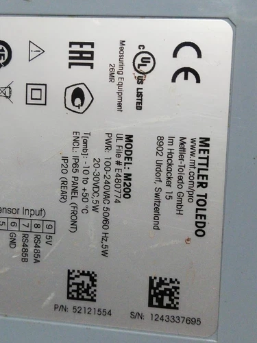 Mettler Toledo M200 Multi Parameter Transmitter Controller Ph Oxygen Conductivit