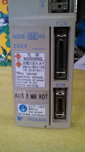 Yaskawa Servopack SGDE 02AS 200W 2A 220V 1Phase Transducer Transmitter Control